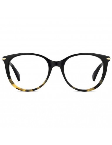 Rag and Bone Unisex Eyeglasses - Black Plastic Full Rim Round Frame | RNB3023 807 50% de réduction en Octobre 2024