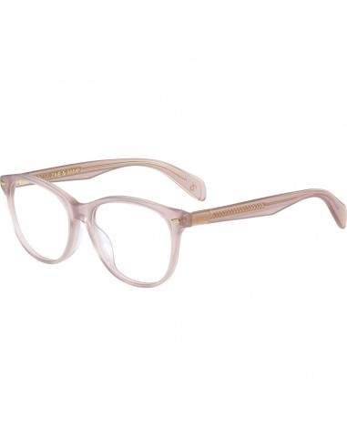 Rag and Bone Women's Eyeglasses - Nude Plastic Full Rim Oval Frame | RNB3025 0FWM en linge