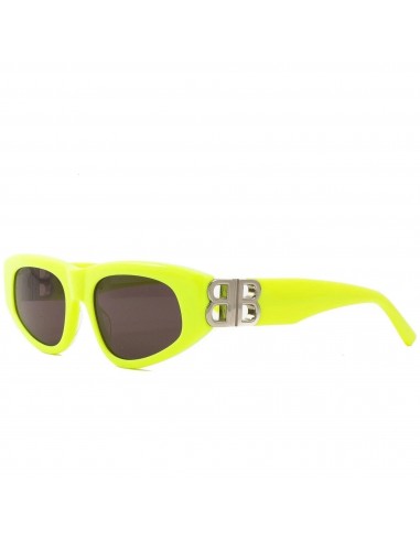 Balenciaga Women's Sunglasses - Yellow Acetate Cat Eye Frame Grey Lens | BB0095S 007 la colonne vertébrale