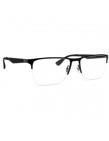 Ray Ban Unisex Eyeglasses - Matte Black Metal Half Rim Rectangular | 0RX6335 2503 2503 en linge