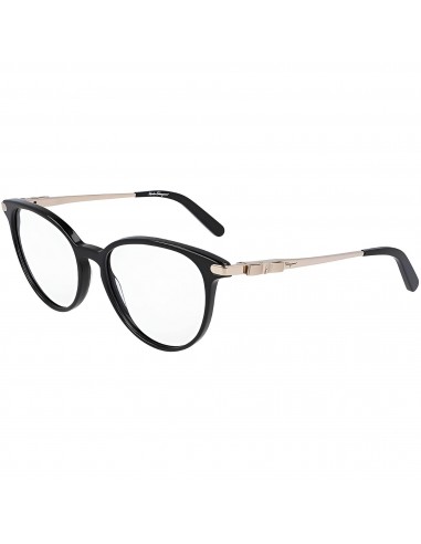 Salvatore Ferragamo Women's Eyeglasses - Black Plastic Full Rim Cat Eye | SF2862 001 Fin de série