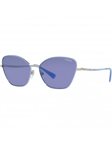 Vogue Women's Sunglasses - Top Mauve/Silver Frame Dark Violet Lens | 0VO4197S 323/7658 Jusqu'à 80% De Réduction