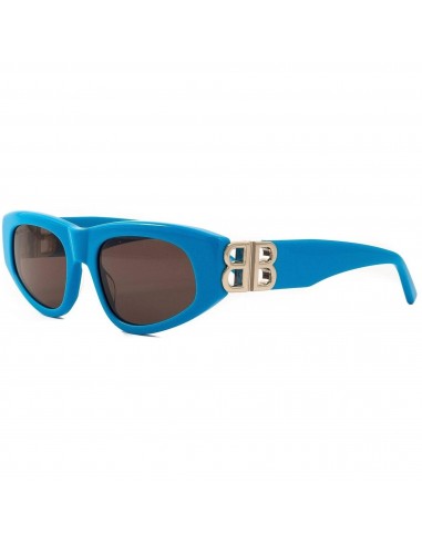 Balenciaga Women's Sunglasses - Light-Blue Cat Eye Shape Frame Grey Lens | BB0095S 011 Les êtres humains sont 