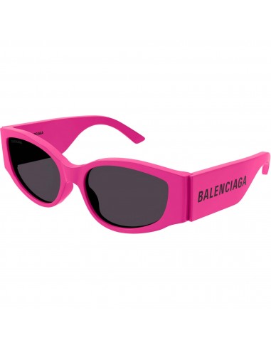 Balenciaga Women's Sunglasses - Fuchsia Acetate Cat Eye Frame Grey Lens | BB0258S 004 sur le site 