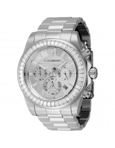 Technomarine Men's Watch - Manta Ray Chronograph White Dial Steel Bracelet | TM-222001 2 - 3 jours ouvrés.