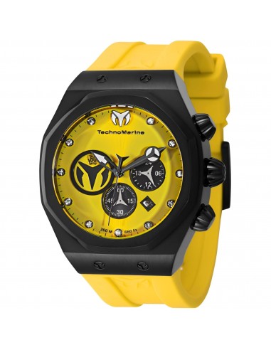 Technomarine Men's Watch - Reef Sun Yellow and Black Dial Silicone Strap | TM-523002 Découvrez la collection