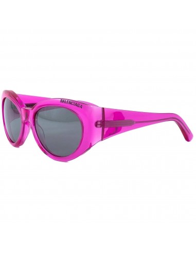 Balenciaga Women's Sunglasses - Fuchsia Cat Eye Shape Frame Silver Lens | BB0267S 004 Pour