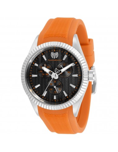 Technomarine Men's Quartz Watch - Sea Dream Charcoal Dial Orange Strap | TM-719023 soldes