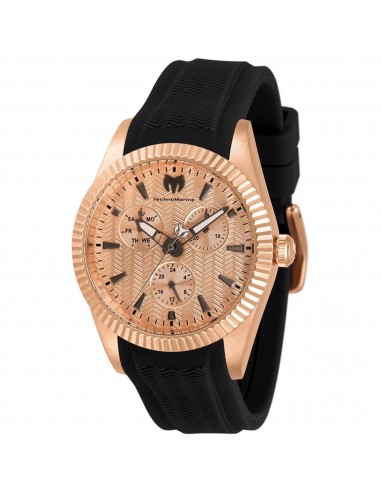 Technomarine Women's Watch - Sea Dream Quartz Rose Gold Dial Black Strap | TM-719033 s'inspire de l'anatomie humaine