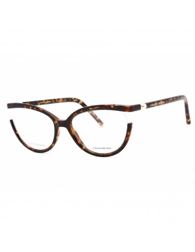 Carolina Herrera Women's Eyeglasses - Havana Plastic Cat Eye Frame | CH 0005 0086 la livraison gratuite