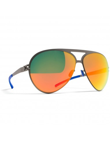 Mykita Unisex Sunglasses - Matte Grey Frame Orange Flash Lens | SEPP F64 F64_OR/F en stock