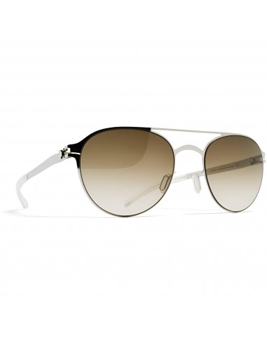 Mykita Unisex Sunglasses - Shiny Silver Frame Olive Gradient Lens | REGINALD SSL_OL/X acheter