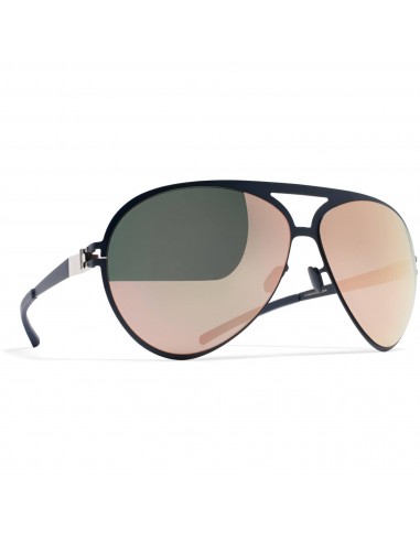 Mykita Unisex Sunglasses - Navy Blue Frame Rosegold Flash Lens | SEPP F65 F65_RGD/F de pas cher