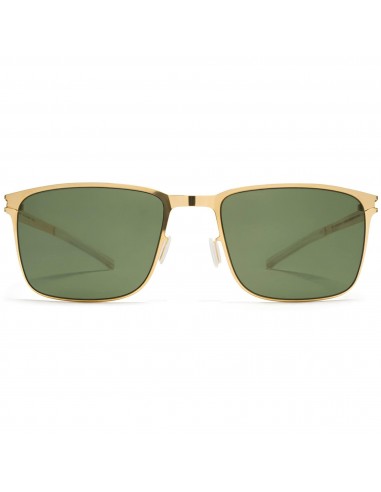 Mykita Men's Sunglasses - Glossy Gold Metal Frame Fern Polarized Lens | YANIR GG_FN+P Voir les baskets