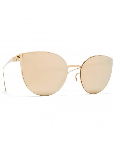 Mykita Women's Sunglasses - Champagne Gold Metal Butterfly Frame | BEVERLY F69 F69_CGD ou a consommer sur place