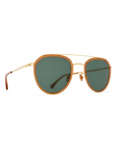 Mykita Unisex Sunglasses - Glossy Gold/Dark Amber Frame | JARMO A17 A17-GG/DAM_DGR Venez acheter