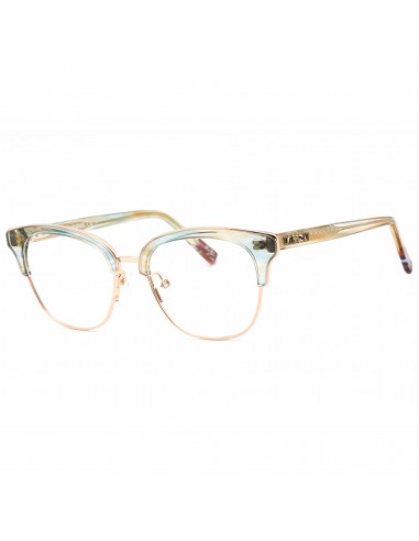 Missoni Women's Eyeglasses - Horn Aqua Metal Cat Eye Shape Frame | MIS 0012 0JUR 00 s'inspire de l'anatomie humaine