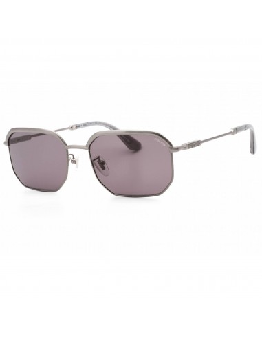 Police Men's Sunglasses - Total Shiny Satin Ruthenium Geometric Frame | SPLF73M 0A21 d'Europe débarque