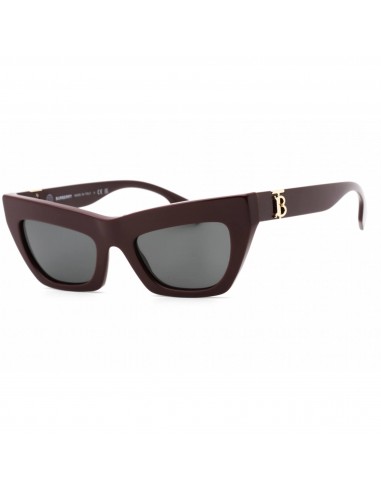 Burberry Women's Sunglasses - Dark Grey Lens Bordeaux Cat Eye Frame | 0BE4405 397987 français