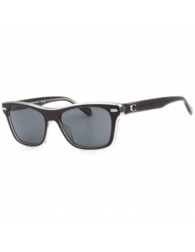 Coach Women's Sunglasses - Black/Transparent Grey Cat Eye Frame | 0HC8371U 574587 pas cher 