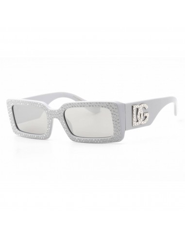 Dolce & Gabbana Women's Sunglasses - Light Grey Rectangular Frame | 0DG4447B 34186G outlet