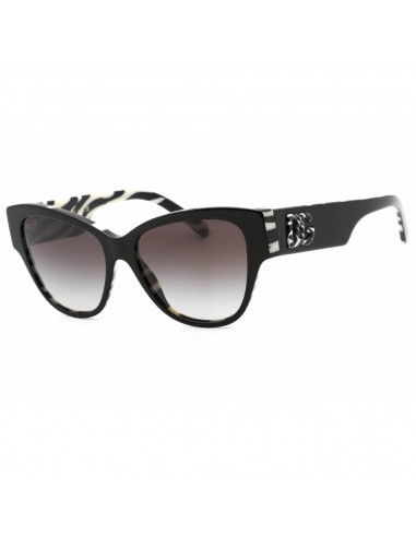 Dolce & Gabbana Women's Sunglasses - Black On Zebra Print Cat Eye | 0DG4449 3372/P en stock