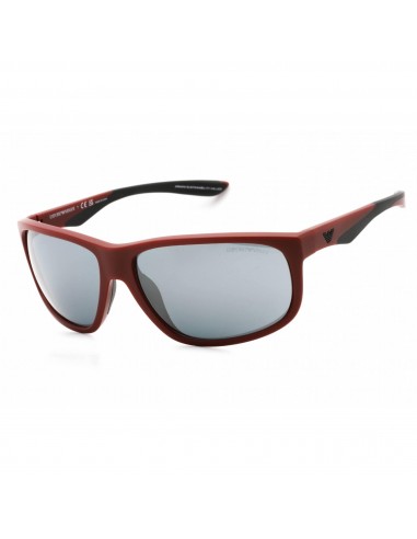 Emporio Armani Men's Sunglasses - Matte Bordeaux/Black Rectangular | 0EA4199U 52616G de votre