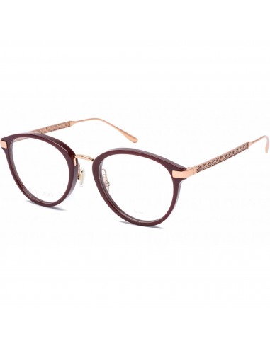 Jimmy Choo Women's Eyeglasses - Opal Burgundy Full Rim Oval Frame | Jc 220/F 0LHF 00 de technologie