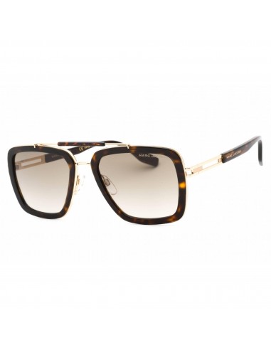 Marc Jacobs Men's Sunglasses Havana Full Rim Rectangular Frame | MARC 674/S 0086 HA Véritable concentré