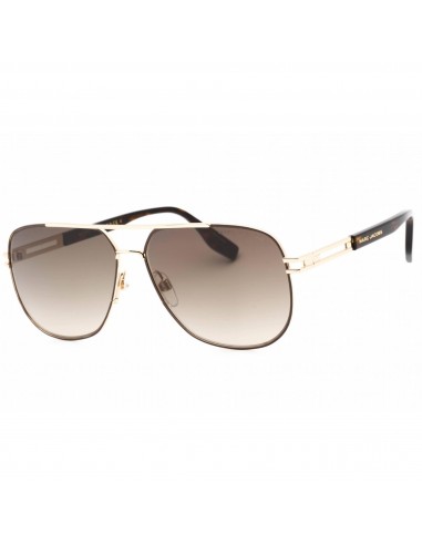 Marc Jacobs Men's Sunglasses Gold Brown Full Rim Aviator Frame | MARC 633/S 001Q HA de la marque