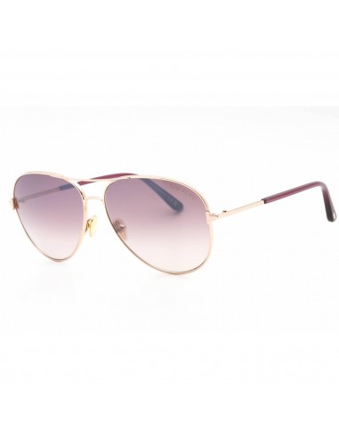 Tom Ford Unisex Sunglasses - Shiny Rose Gold Full Rim Aviator Frame | FT0823 CLARK 28U sélection de produits