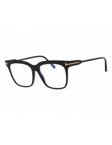 Tom Ford Women's Eyeglasses - Shiny Black Full Rim Rectangular Frame | FT5768-B 001 outlet