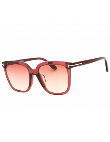 Tom Ford Women's Sunglasses - Shiny Bordeaux Full Rim Rectangular Frame | FT0958-D 69T JUSQU'A -70%! 