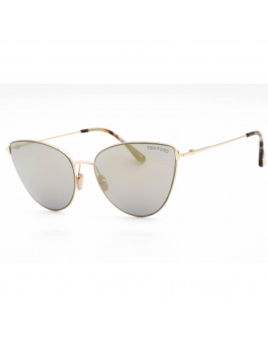 Tom Ford Women's Sunglasses - Gold Metal Full Rim Cat Eye Mirrored Frame | FT1005 32C shop