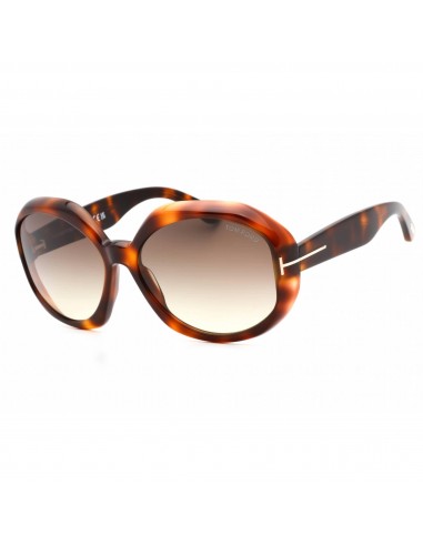 Tom Ford Women's Sunglasses - Dark Havana Plastic Full Rim Oval Frame | FT1011 52B 50% de réduction en Octobre 2024