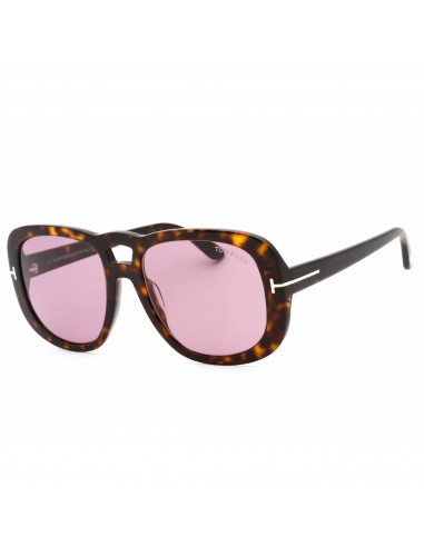 Tom Ford Women's Sunglasses - Dark Havana Full Rim Rectangular Frame | FT1012 52Y destockage