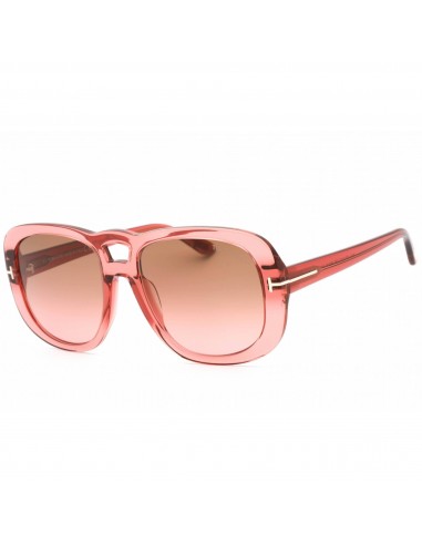 Tom Ford Women's Sunglasses - Shiny Pink Plastic Full Rim Rectangular | FT1012 72F pas cheres