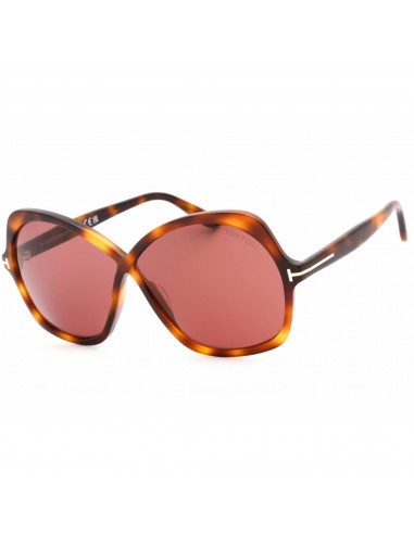 Tom Ford Women's Sunglasses - Dark Havana Plastic Full Rim Oversized | FT1013 52Y votre