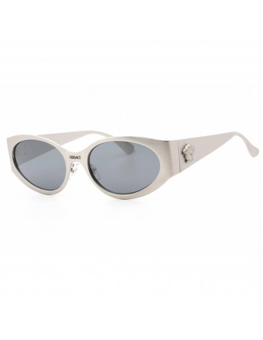 Versace Women's Sunglasses - Matte Silver Full Rim Cat Eye Frame | 0VE2263 12666G s'inspire de l'anatomie humaine