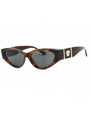 Versace Women's Sunglasses - Havana Plastic Full Rim Cat Eye Frame | 0VE4454 542987 Les magasins à Paris et en Île-de-France