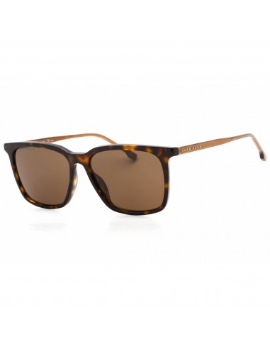 Hugo Boss Men's Sunglasses - Havana Plastic Rectangular Frame | BOSS 1086/S/IT 0086 70 Livraison rapide