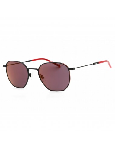 HUGO Men's Sunglasses -  Matte Black/Red Metal Full Rim Frame | HG 1060/S 0BLX AO la livraison gratuite