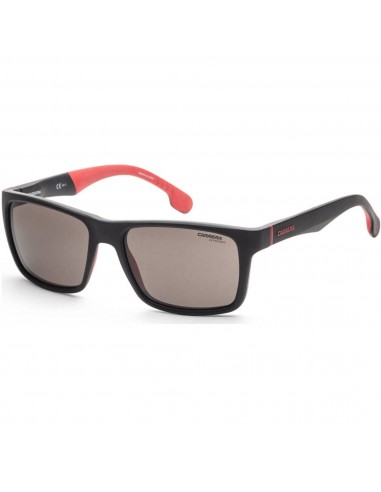 Carrera Unisex Sunglasses - Matte Black Plastic Rectangular Frame Grey Lens | 8024/S 3 Les êtres humains sont 