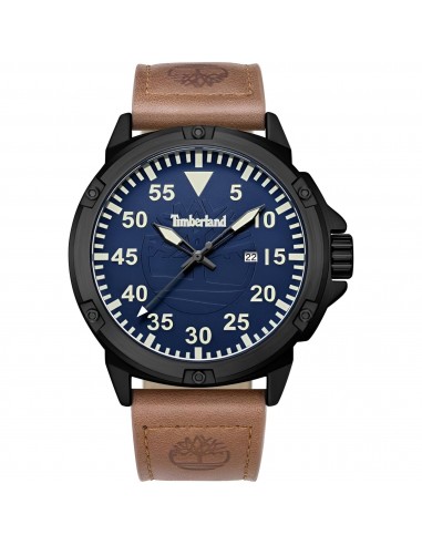 Timberland Men's Watch - Quartz Black Steel Case Beige Leather Strap | TDWGB9002803 Profitez des Offres !