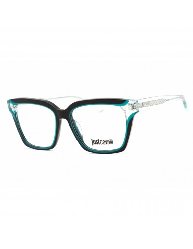 Just Cavalli Women's Eyeglasses - Black Shiny Light Green Square Frame | VJC002V 07M4 En savoir plus