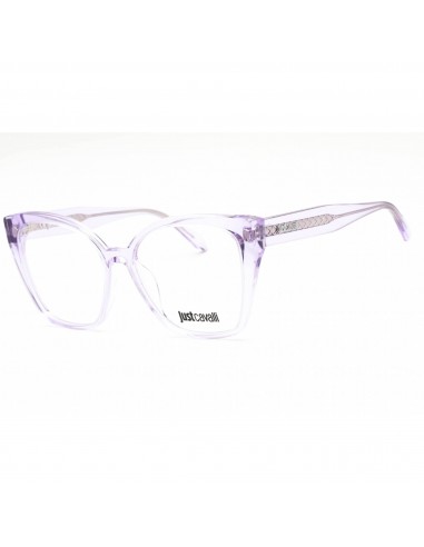 Just Cavalli Women's Eyeglasses - Shiny Transparent Purple Cat Eye Frame | VJC005 06SC les ctes