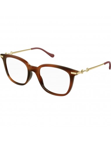 Gucci Women's Eyeglasses - Havana/Gold Acetate/Metal Frame Demo Lens | GG968O 002 50% de réduction en Octobre 2024