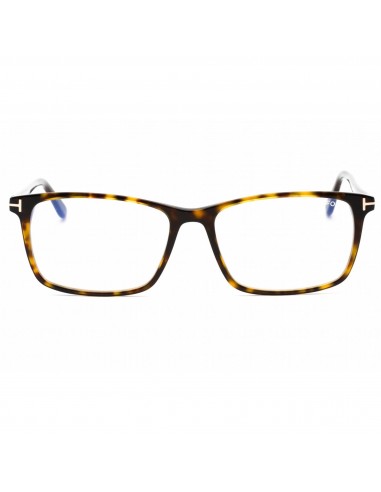 Tom Ford Men's Eyeglasses - Shiny Dark Havana Plastic Rectangular Frame | FT5584-B 052 acheter