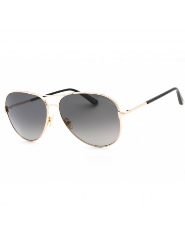 Tom Ford Unisex Sunglasses -Smoke Polarized Lens Aviator Full Rim Frame | FT0823 28D pour bénéficier 