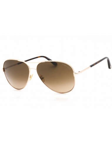 Tom Ford Unisex Sunglasses - Gradient Brown Lens Metal Full Rim Frame | FT0823 28F prix